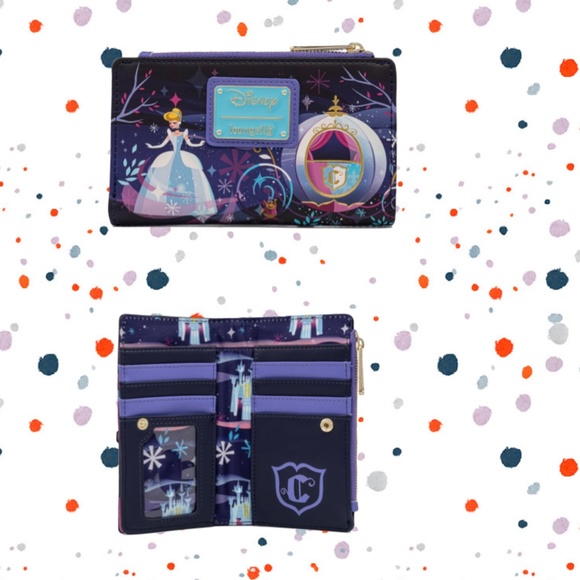 Loungefly Disney Cinderella Castle Series Mini Backpack and Wallet